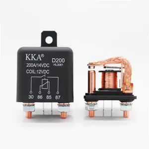 Relé automotivo de 200a de 12v/24v/48v, isolador de bateria resistente, interruptor desconectado, interruptor de alimentação para ônibus, caminhão, marinho