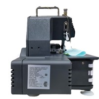 Machine à coudre surjeteuse électrique 120W à alimentation automatique pour tissus, usage domestique, point de recouvrement, double métal