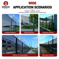 Clôture anti-escalade 358, clôture de haute sécurité pour aéroports, clôture périmétrique conforme aux normes ASTM EN, maille galvanisée