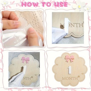 Quyến rũ thân thiện với môi bằng gỗ mốc đánh dấu cho thanh thiếu niên năm đầu tiên thông báo tăng trưởng tương tác học tập khắc - Product Image 4