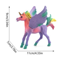 Figurines de simulation d'animaux sauvages en PVC pour l'éveil des jeunes enfants : Lion, Éléphant, Autruche, Vache, Mouton, Cheval, Âne, Ovipède