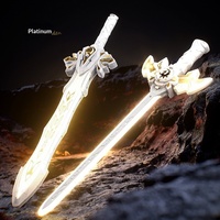 Épée Double Lumineuse et Colorée Firestone Sword-in-Sword, Effet Sonore et Lumineux, Épée Sacrée de l'Empereur, Jouet de Combat pour Enfants de 14 Ans et Plus