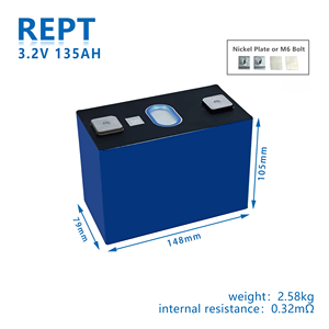 Sınıf A + kalite sertifikalı REPT 135AH <span class=keywords><strong>3</strong></span>.2V en iyi lityum pil LiFePO4 12V 24V 36V 48V LFP pil paketi güneş sistemi için - Product Image 2