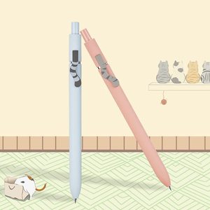 ปากกาเจลน่ารัก 0.5 มม. ปากกาเจลนักเรียน แห้งเร็ว หัวกด หมึกเจลสีดำ เหมาะสำหรับเครื่องเขียน อุปกรณ์การเรียน - Product Image 6