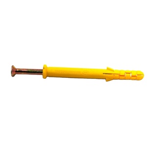 Fijación del marco del enchufe Anclaje de pared amarillo con tornillo de una sola ala Nylon Tornillo Anclaje de plástico expansible - Product Image 3