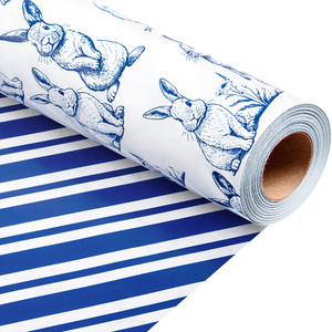 Original daily blue rabbit double-sided coated <b>paper</b> packaging <b>paper</b> - Product Image 1