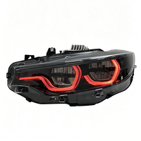 Lampu Depan SJC RGB untuk BMW Seri 4 F32 2013-2019 Kontrol Warna yang Dapat Diubah via Aplikasi, Produsen untuk Distributor Dengan Basis Berwarna Asap