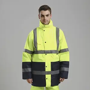 OEM पुरुषों Workwear औद्योगिक कपड़ों सर्दियों इंजीनियरिंग वर्दी काम जैकेट कोट कपड़े के लिए तेल उद्योग