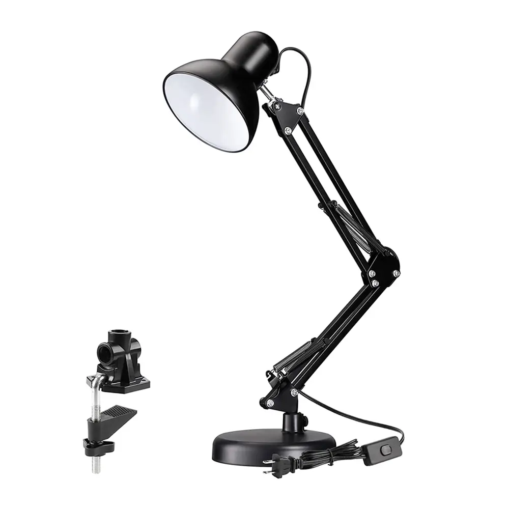Hot selling reading study flexible dimmable gooseneck swing arm architect led clamp desk lamp
