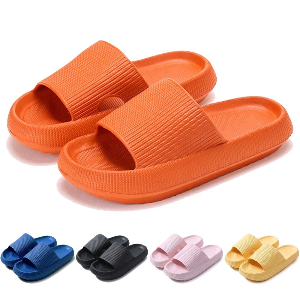 Women's Platform Sandals Comfort Athletic Pillow Slides Soft Shower Bathroom Women Summer Slippers for Women Men EVA Non-Slip