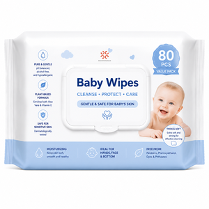 Toallitas Húmedas Ecológicas para Bebés, Fábrica Certificada GMP ISO, Suministro OEM, Pañales y Toallitas Húmedas para Bebés al por Mayor - Product Image 1