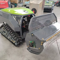 Tondeuse multifonctionnelle de qualité industrielle télécommandée pour pelouses, jardins, terrains de sport, ferme, avec rotoculteur et lame à marteaux