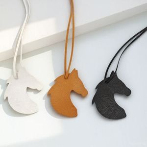 Arabian Horse Faux Leather Charm Bag Charm Pendants PU Leather Horse Pendant Cute Horse-Shaped Pendant Family Festivals <b>Gifts</b> - Product Image 2