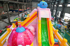 Château gonflable Dongyuan avec toboggan, en PVC, taille personnalisable, capacité de 20 à 30 personnes, <span class=keywords><strong>aventure</strong></span> en plein air, usage commercial - Product Image 5