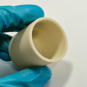 Crisol de fusión de cerámica de nitruro de aluminio refractario de alta temperatura para Analizador térmico de laboratorio