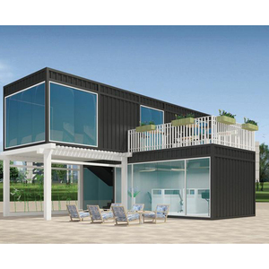 Casa de contenedores modulares de paquete plano, prefabricada móvil, plegable para edificio de oficinas, escuela, Hospital, centro comercial, Hotel, uso al aire libre rápido - Product Image 1