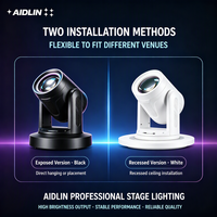 Projecteur à tête mobile 150W, 8 couleurs, stroboscope arc-en-ciel 540 ° Pan 200 ° Lumière d'effet de scène DMX inclinable pour l'éclairage des événements et des clubs