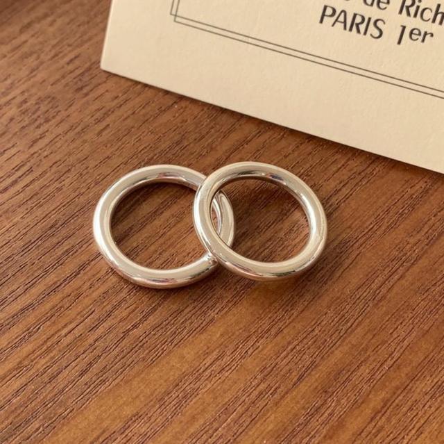 925 Sterling Silver Minimalist Polished Band Ring for Women and Men Classic Smooth Stackable Wedding Ring
