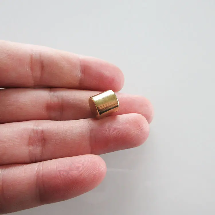 Gold coated cheap ndfeb magnet with very small tolerance