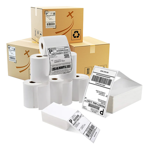 100x150 trống vận chuyển giấy nhãn cuộn 4x6 inch không thấm nước tự dính nhiệt gửi thư địa chỉ vận chuyển Nhãn dán nhãn - Product Image 4