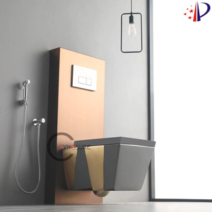 ห้องน้ำสมัยใหม่ โถสุขภัณฑ์แบบพกพา โครงเซรามิกติดผนังแบบไร้ขอบ - Product Image 6