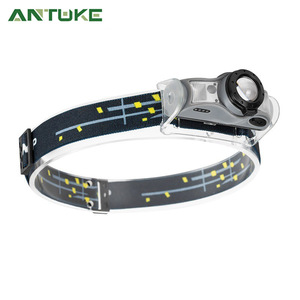 Lampe frontale à capteur T103 LED rechargeable avec lumière rouge pour le camping en plein air et le cyclisme - Product Image 3