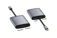 Hub USB3.0 Type C vers DP100W 4K60HZ 4 ports 4 en 1, station d'accueil Type C
