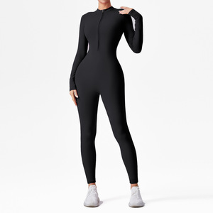 Nuova <span class=keywords><strong>tuta</strong></span> da Yoga Cross-Body Cross-Border a maniche lunghe da donna, Sexy Open-Back, Slim-Fit e <span class=keywords><strong>tuta</strong></span> sportiva aderente - Product Image 2
