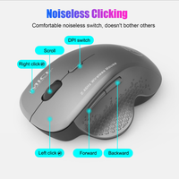 Imice G6 Mouse Nirkabel 2.4G untuk Laptop PC Mouse dengan Penerima USB yang Dapat Disesuaikan Mouse Senyap Mouse Game Raton Inalambrico Ordenador