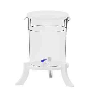 Pichet à eau avec robinet 15L 20L, couvercle en plastique carré ou rond, pour réfrigération de boissons lors de fêtes - Product Image 5