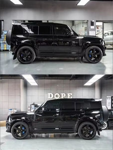 Adecuado para Land Rover <span class=keywords><strong>Defender</strong></span> Body Kit Versión negra completa Accesorio Cubierta <span class=keywords><strong>de</strong></span> rueda <span class=keywords><strong>de</strong></span> repuesto Faldones laterales ligeros Conjunto <span class=keywords><strong>de</strong></span> parachoques <span class=keywords><strong>de</strong></span> arco - Product Image 4