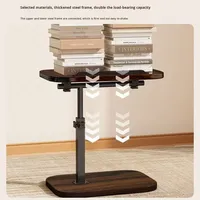 Table basse en métal personnalisable, bureau pliable, chambre à coucher, salon, canapé, bureau d'ordinateur réglable pour la maison, dortoir