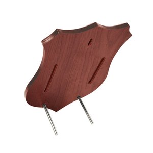 Médaille trophée plaquée or en laiton CREST 180x250x15mm, motif bouclier en acajou, pour cadeaux promotionnels ou de bienvenue - Product Image 2