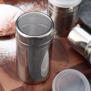 Tùy chỉnh kim loại Salt & Pepper Shakers với Fancy bột cà phê lưới tốt phong cách nhà máy bột thép không gỉ Dispenser với nắp - Product Image 1