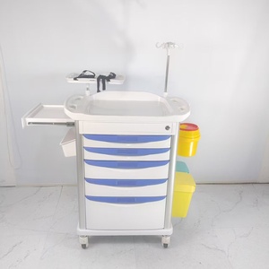 Carrito de Emergencia Multifuncional para Hospital con Soporte para Vía Intravenosa y Sistema de Cajones - Product Image 3