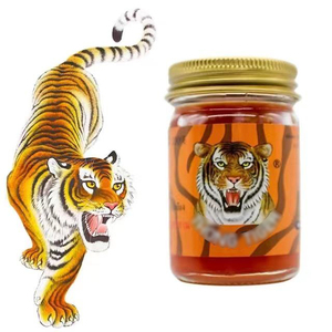 Masseur corporel de marque Tiger de Thaïlande, 50g, à base d'herbes chinoises pour soulager les douleurs articulaires, l'arthrite et les douleurs musculaires, pansement médical rouge pour application corporelle - Product Image 1