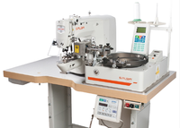Machine à boutonner automatique d'occasion Siruba ASP-ABF 100J avec alimentation automatique des boutons, haute efficacité