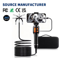 Two-way Articulating IP67 Waterproof Borescope Video Endoscope White LED Illumination 5X Digital Zoom for Automotive Spark Plug