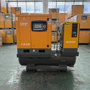 AOKEF 10HP Compresor de Aire Estacionario Integrado Cuatro en Uno para Corte Láser con PLC y Secador de Aire Incorporado de Alto Rendimiento - Product Image 2