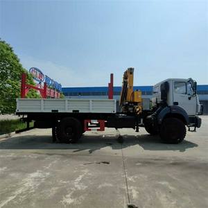 <span class=keywords><strong>Camion</strong></span> à <span class=keywords><strong>benne</strong></span> basculante 4*2 de haute qualité avec <span class=keywords><strong>camion</strong></span>-<span class=keywords><strong>grue</strong></span> monté avec <span class=keywords><strong>grue</strong></span> <span class=keywords><strong>grue</strong></span> mobile à flèche télescopique à vendre - Product Image 4