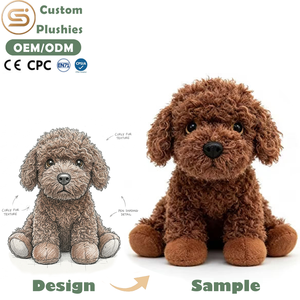 Großhandel Welpen-Plüschfiguren Spielzeug Maßgefertigte Labradoodle Plüschtiere Hersteller Weiche Lustige Kinder-Plüschtiere Geschenke - Product Image 1
