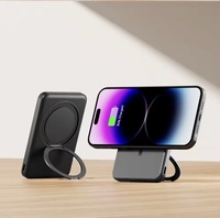Cargador Portátil Inalámbrico de Polímero de Litio de 10000 mAh con Rotación de 360°, 22.5W/20W, Carga Rápida, Pantalla LED, Doble Interfaz y Soporte, de Excelente Calidad