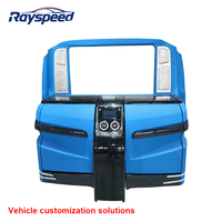 Cloison de séparation de luxe RS, écran de télévision 32 pouces, accessoires intérieurs de voiture en cuir PU, conversion de fourgonnette V-Class W447, personnalisé RS-G003