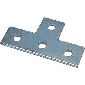 MISA Single-Side T Shaped Metal Steel Connector <b>Bracket</b> Zinc Plated 4 Hole 1-5/8 in Strut Channel Fit for 1/2 in Bolt 6 Pack - Product Image 5