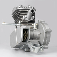 Moteur à Essence 80CC pour Moto et Vélo, Kit Complet de Moteur à Essence 2 Temps avec Réservoir de Carburant et Accélérateur