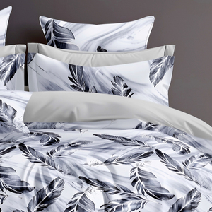 Ensemble de housse de couette en coton imprimé pour lit queen size, 2 places, 3 pièces, 200TC, respirant, écologique - Product Image 4