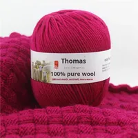 Fil à tricoter en laine 100% pure, teint, anti-boulochage, de gros calibre, pour manteaux, écharpes, projets DIY, enfants et bébés, vente en gros