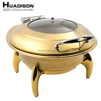 Huadison Ensemble de matériel de cuisine professionnel pour restaurant, Chauffe-plats électrique à bougie pour buffet alimentaire