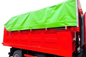 Bâche enduite de PVC de couverture imperméable de pare-soleil résistant à la pluie ignifuge pour des camions soudant la toile d'isolation ignifuge - Product Image 3