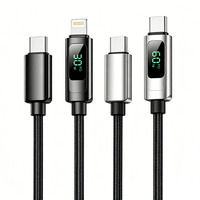 Cable USB Tipo-C de Carga Rápida de 60W 3A, con Cubierta de Nailon y Aleación de Zinc Trenzada, PD 3.1, para Computadora y Cámara, 1m-3m, Venta al Por Mayor de Fábrica